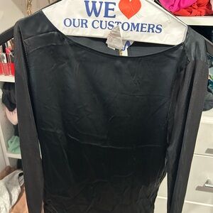 Club Monaco Black Long Sleeve Dress